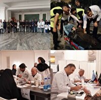 درمان ۴۸۰ نفر از زائران تشییع رهبر شهید در مرکز درمانی دانشگاه علوم پزشکی بیرجند مستقر در  مشهد