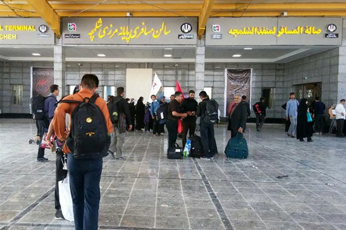 تردد زائران اربعین حسینی از مرز شلمچه