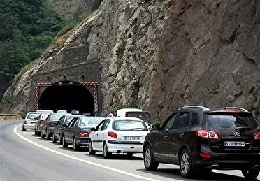 ترافیک سنگین در محدوده تونل ١٧ و ۱۸ تا تونل البرز